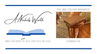 NIV Side Column Reference - Brown Goatskin