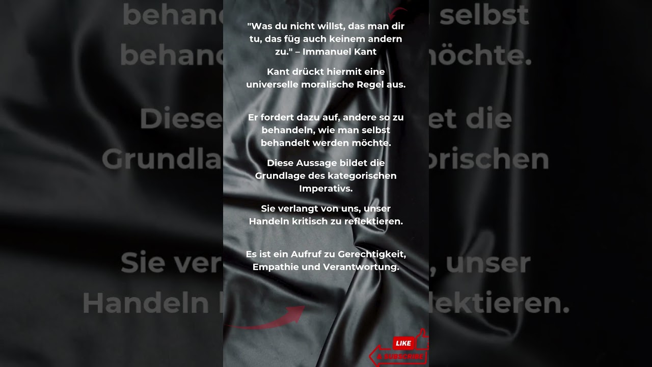 Behandle andere so, wie du behandelt werden willst!“ 