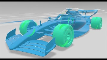 F1 Car CFD Simulation in SolidWorks with Airshaper (Cloud-Based OpenFOAM Solver)
