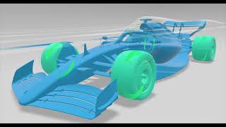 F1 Car CFD Simulation in SolidWorks with Airshaper (Cloud-Based OpenFOAM Solver)