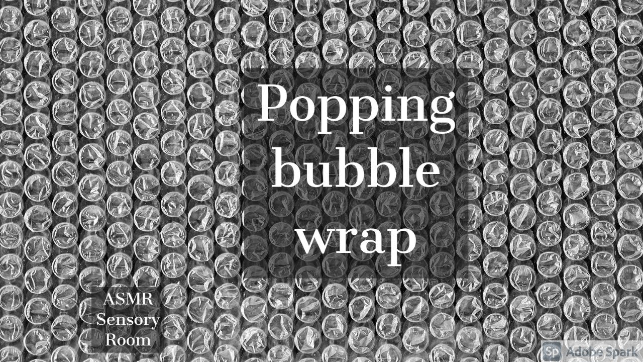 Popping bubble wrap, popping, tapping, plastic satisfying sounds YouTube