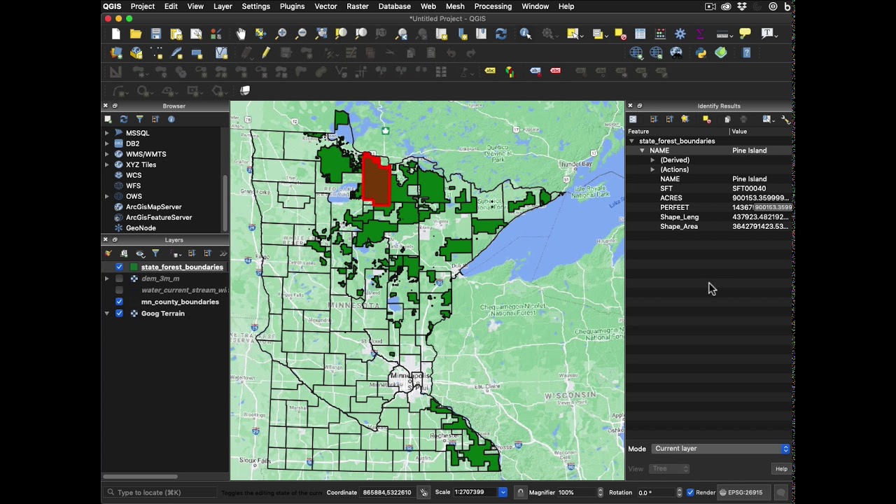 Vector Layer Tables and Colors, QGIS