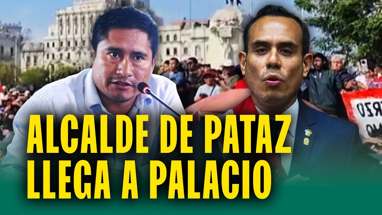 ALCALDE DE PATAZ LLEGA A PALACIO PARA REUNIRSE CON PRESIDENTE JERÍ