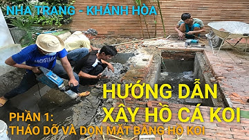HỒ CÁ KOI NHA TRANG KHÁNH HÒA | PHẦN 1: HƯỚNG DẪN XÂY HỒ CÁ KOI #hocakoi #hokoidep #koipond
