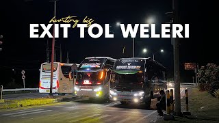 HUNTING RATUSAN BIS YANG LEWAT ‼️ EXIT TOL WELERI KENDAL | Spesial Liga Malam Senin