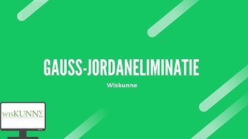 Gauss-Jordaneliminatie