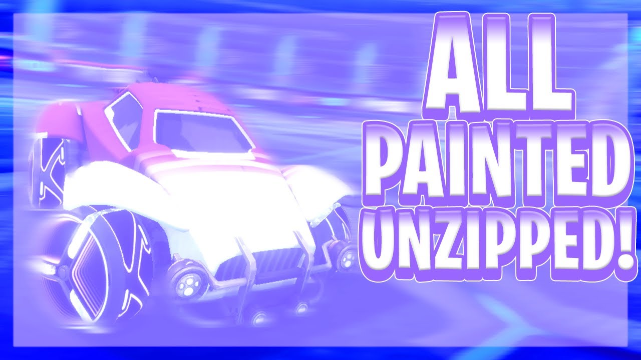 ALL PAINTED UNZIPPED BLACK MARKET DECAL! (Rocket League Season 4)