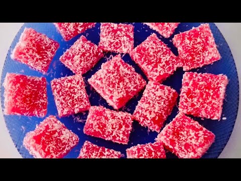 LOKUM TARİFİ/3 MALZEMELİ GLUTENSİZ ÇİLEKLİ LOKUM/NEFİS YEMEK TARİFLERİ/YILDIZLI HAYAT