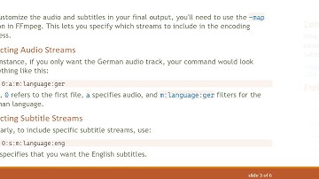 How to Use FFmpeg to Efficiently Encode Multiple Audio and Subtitle Streams in your Videos