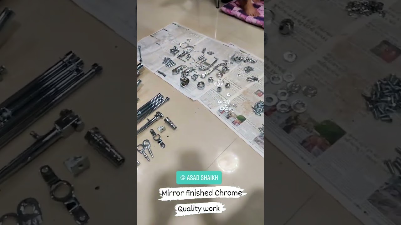 rajdoot bike restoration chrome work 