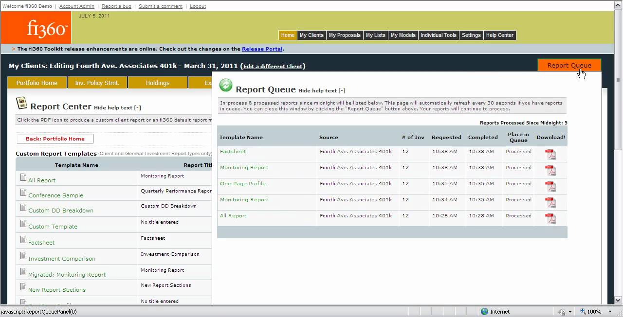 Creating client reports in the fi360 Toolkit YouTube
