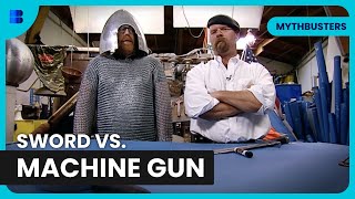 Can a Sword Cut Through a Machine Gun? - MythBusters - Science Doc
