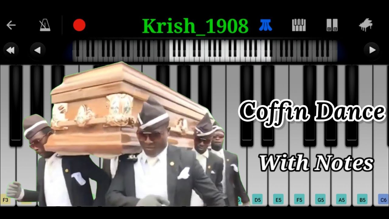 Coffin Dance with Notes | Krish_1908 