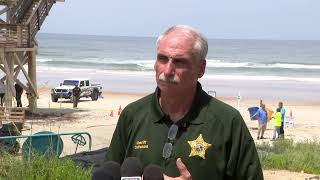 LIVE: Sheriff gives update after person working at beach ramp toll booth hit, killed by pickup truck