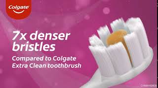 A stylish and colorful brushing experience with the New Colgate Cushion Clean Toothbrush!