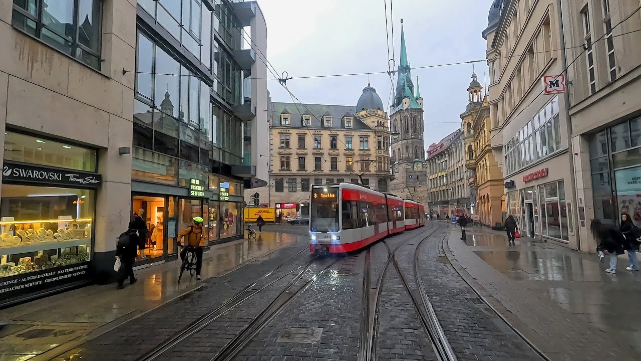 Driver’s Eye View - Halle (Germany) - Chartered Heritage (Tatra T4) Tram Tour