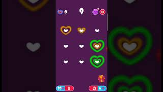 Glowing heart puzzle game screenshot 1