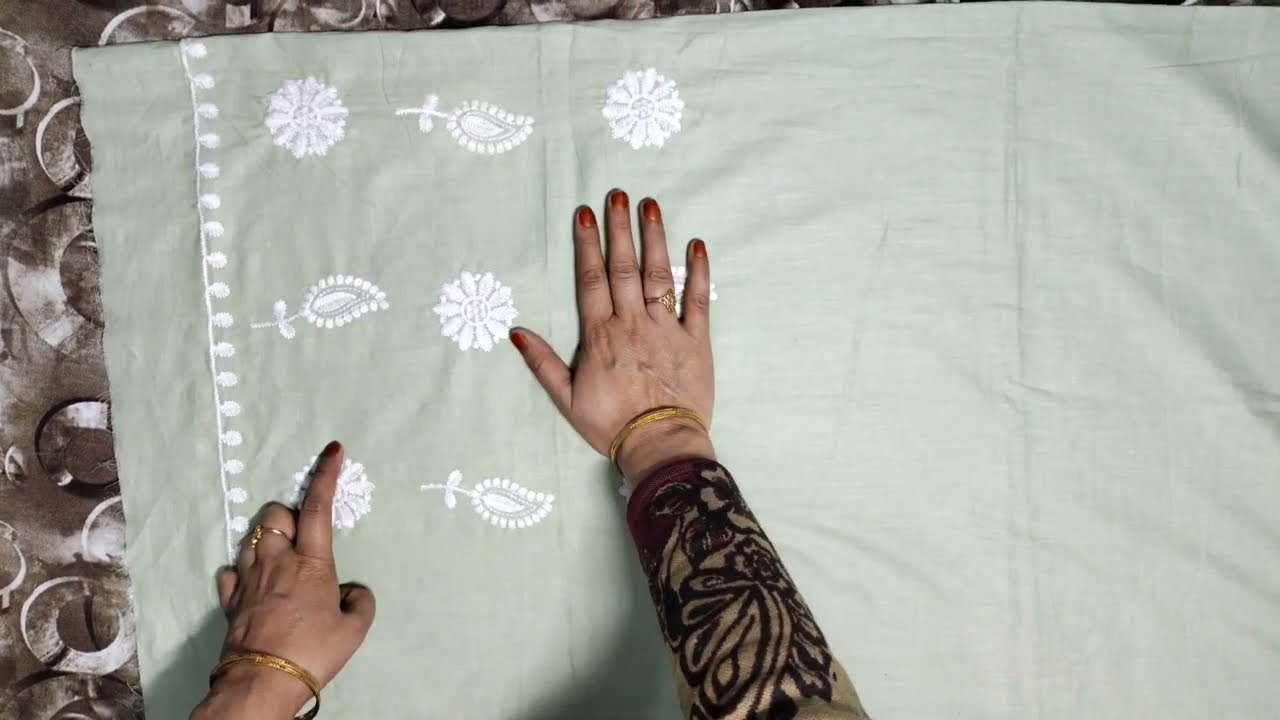 One Side Embroidered Fabric Se Pant Cutting Karne Ka Tarika/Trouser pant cutting and stitching