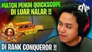 Match Penuh Quickscope Di Luar Nalar, DI Rank Conqueror !! | HD Ultra PUBGM Indonesia