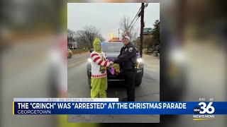 Famous Georgetown Police arrest The Grinch! Wealth