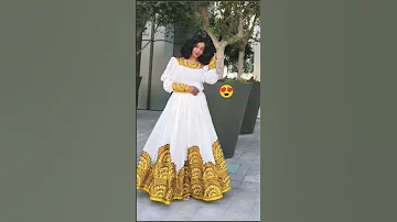 Latest Habesha Kemis Traditional Wedding Attire For Bride In Ethiopia 