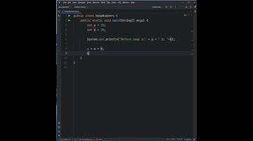 How To Swap Two Numbers Without Using A Third Variable In Java #coding #code#java