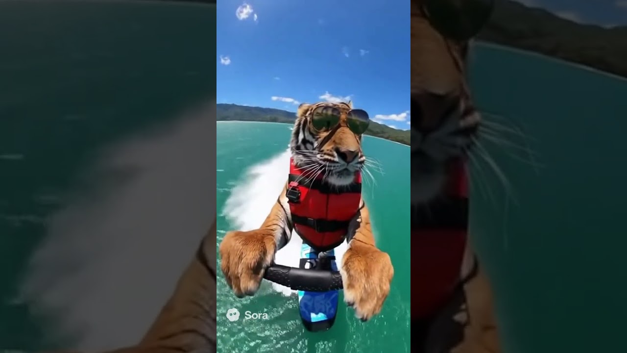 🐅 Tiger on a Jetboard! | The Coolest Summer Ride Ever 🌊😎