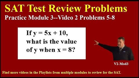 SAT Test Review V2Mod3 #sat #act #asvab #math #equations #bargraph #probability #mrkeithechew