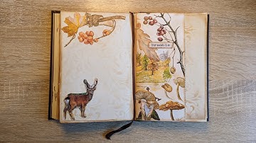 🍂 Through The Seasons 🍂 Altered Book Junk Journal ~ Autumn Pages: Part 6