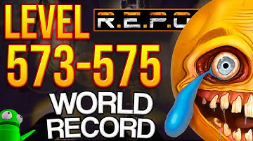 R.E.P.O. Solo World Record Level 573-575 | 3 LOOMS CHASING ME!💀