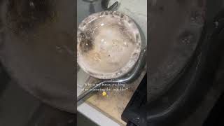 Seasoning my crucible then this happened 🤯 #handmadejewelry #jewelry #crucible #metalsmith