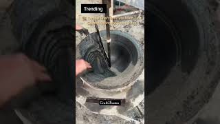 This pan mixer blends cement in seconds 🏗️💨 Perfect mix for blocks with zero lumps! 👇