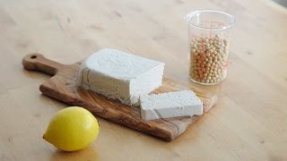 3 種材料自製木棉豆腐  檸檬醋無石膏  3 Ingredients Homemade Tofu Recipe