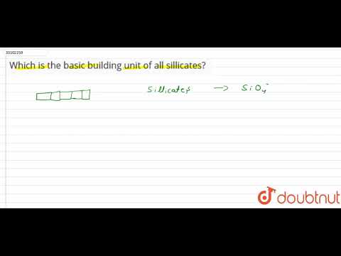 Which is the basic building unit of all sillicates?