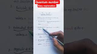 #Chemistry 👩🔬🧪 Quantum number simple explanation|acid effect|