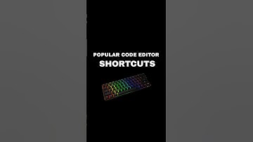 Popular Code Editor Shortcuts #trending #codeing #shortsvideo #shortviral #shortcuts #code #editor