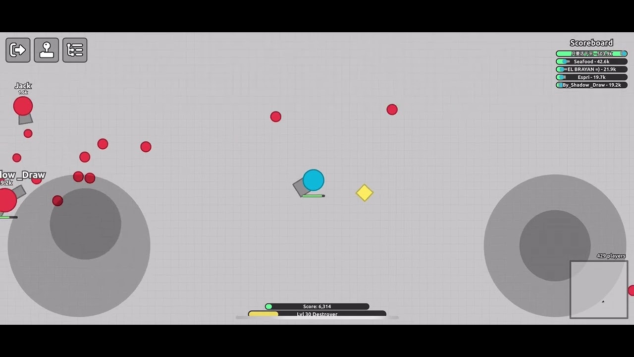 504k spread shot hunt || diep.io
