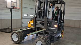 New Loadmac 855 4-Way Truck Mounted Forklift For Sale | Four Way Piggyback Not Moffett Or Princeton