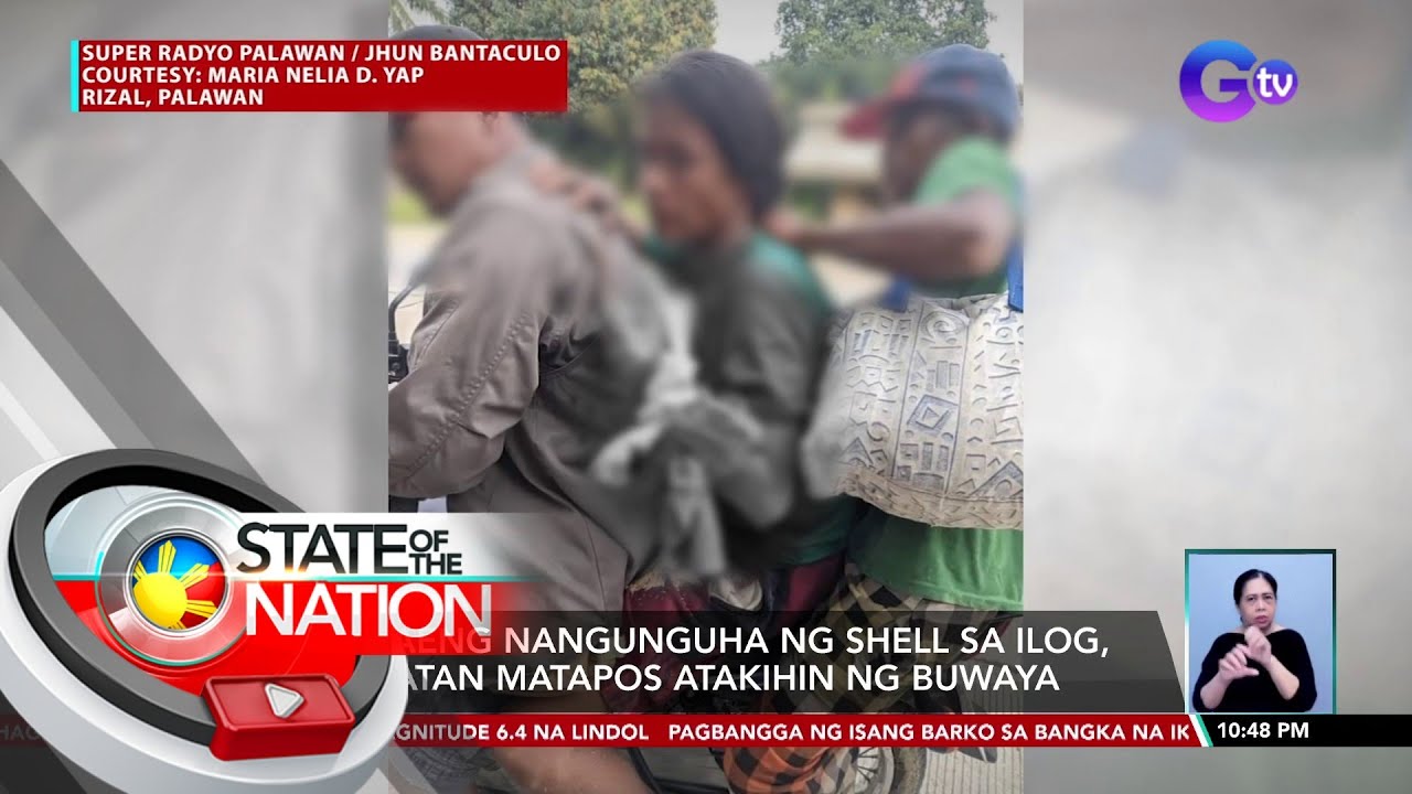 Babaeng nangunguha ng shell sa ilog, sugatan matapos atakihin ng buwaya ...