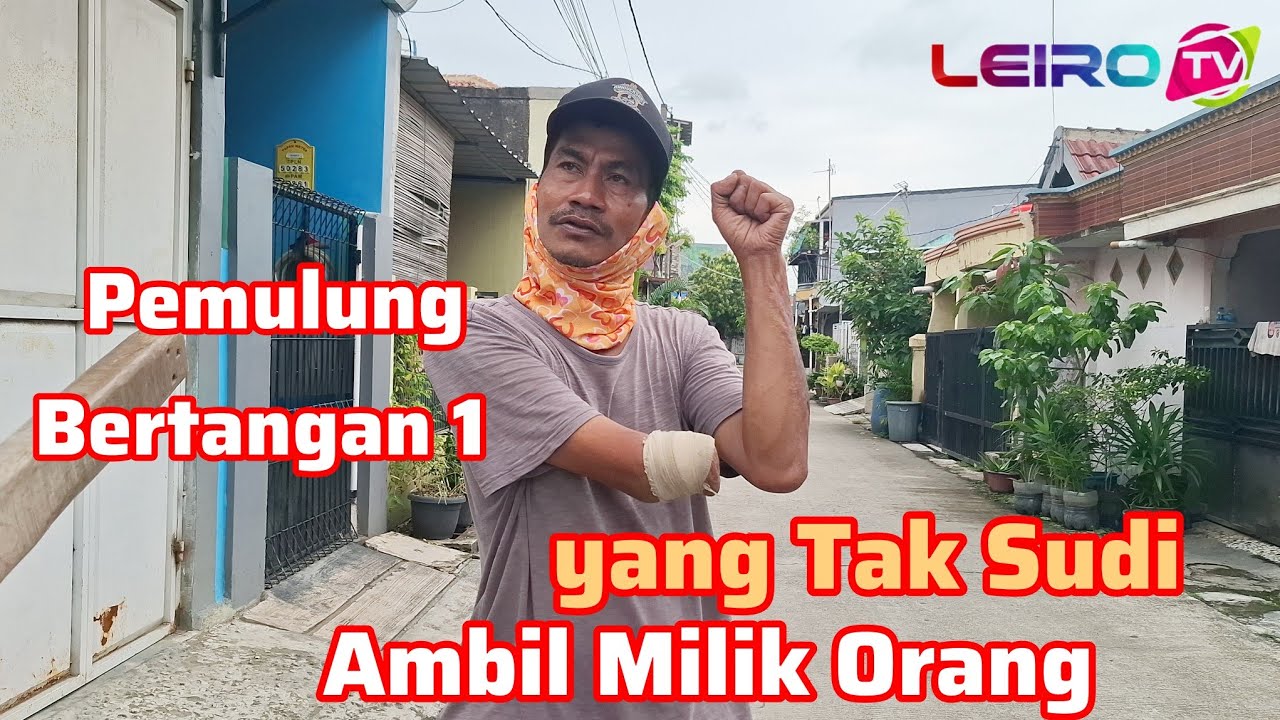 Pemulung Bertangan Satu, yang Tak Sudi Ambil Milik Orang