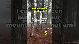 I can’t be seen but can move mountains. What am I?.#fluxriddles #intelligen #quiztime #smart #iqtes