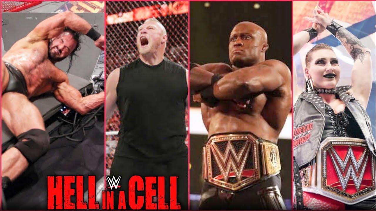 WWE Hell In A Cell Highlights- Bobby Lashley Vs Drew MycIntyre,Brock Lesnar Return 🔥 Seth Vs Cesaro!