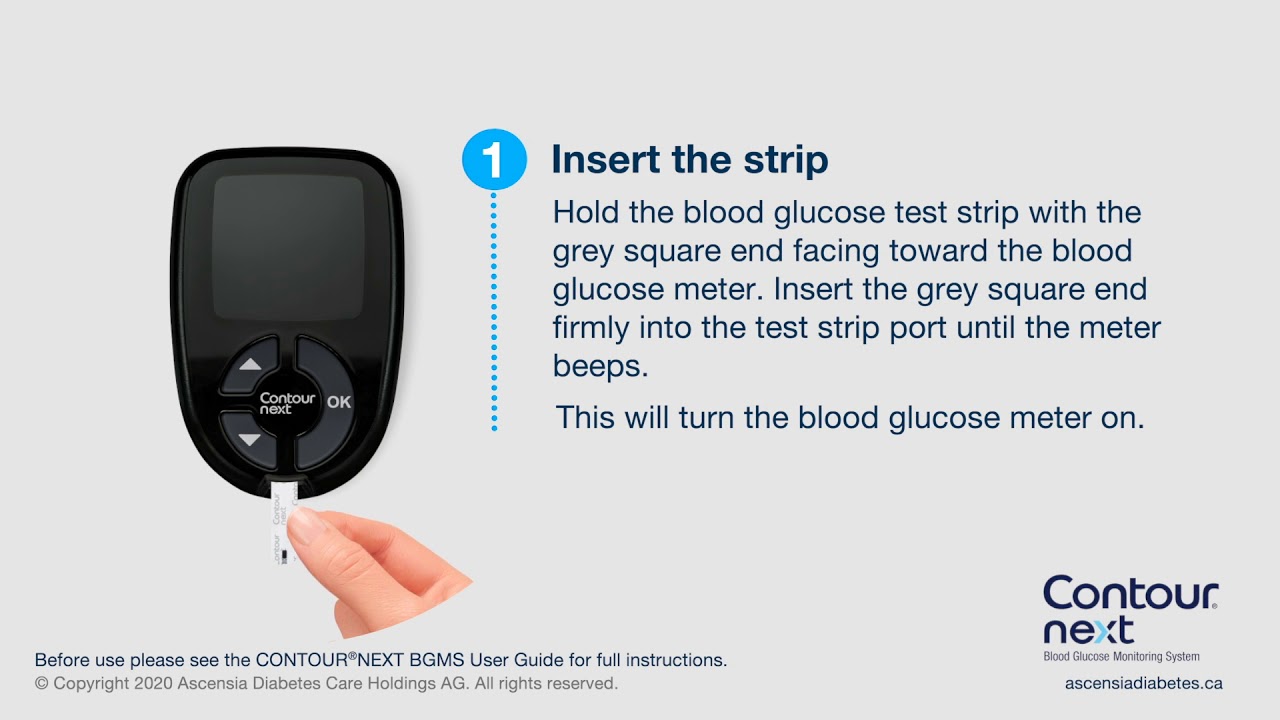 How To Perform A Blood Glucose Test CONTOUR NEXT Mmol L Canada How To Perform A Blood Glucose Test CONTOUR NEXT Mmol L Canada