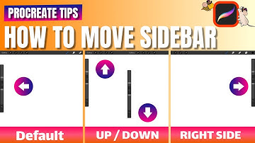 How To Reposition The Sidebar In Procreate - Procreate Tutorial For Beginners