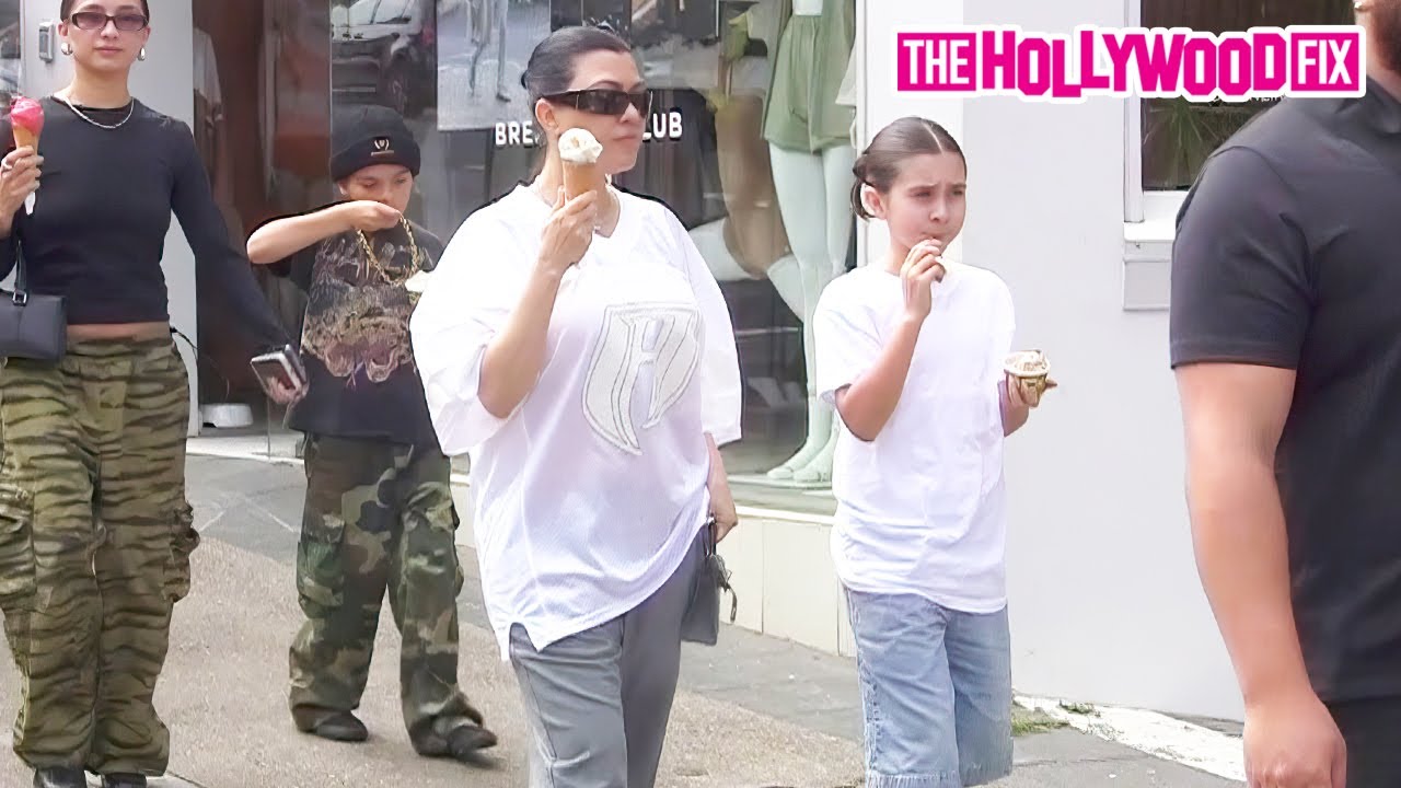 Kourtney Kardashian's Son Reign Disick Calls Paparazzi Stalkers While Ice Cream Shopping in Australia