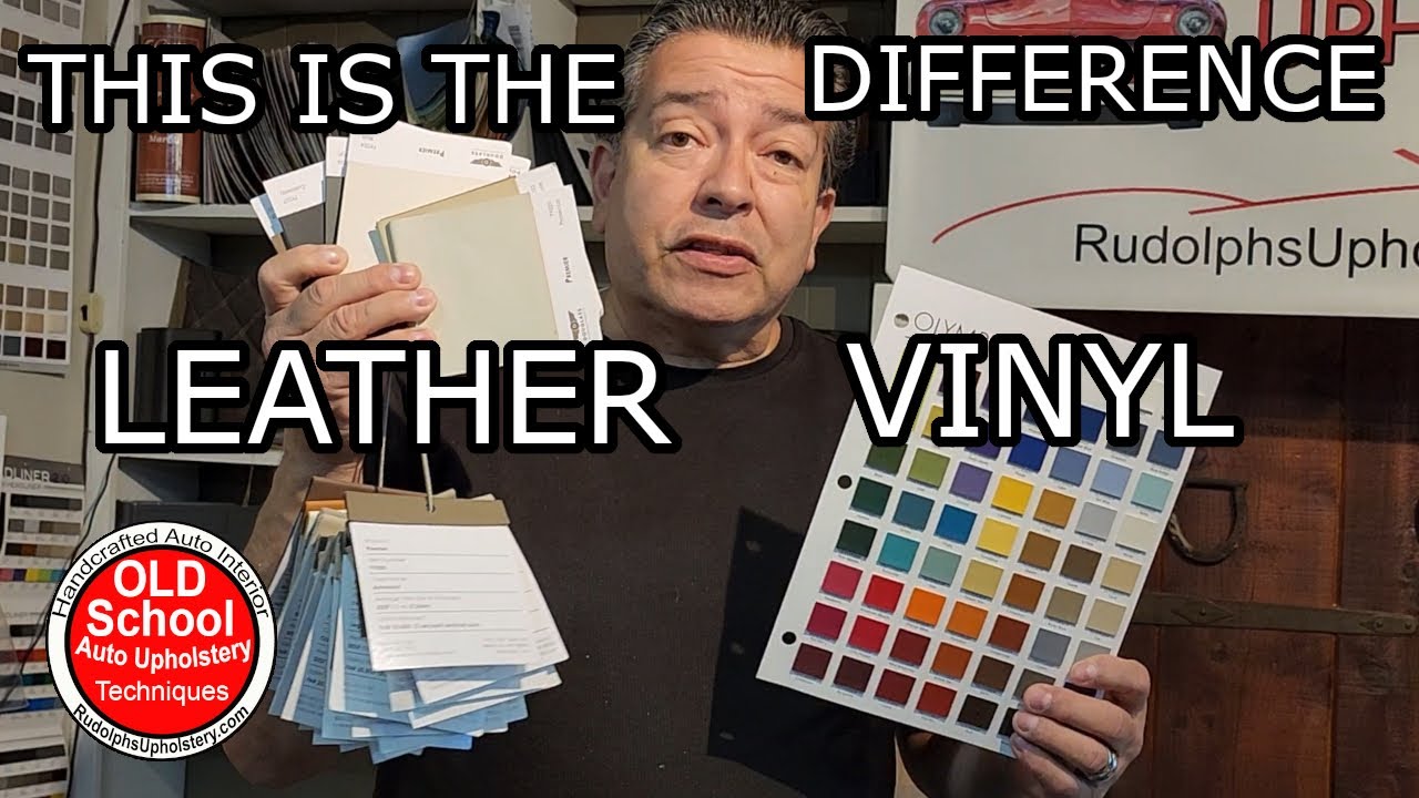 This Is The Difference Between Leather And Vinyl Upholstery YouTube