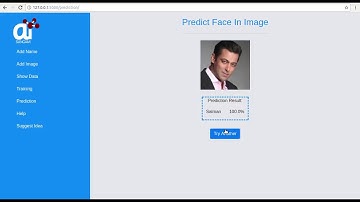GUI Based on Real Time Face recognition ML Model API |AI Sangam
