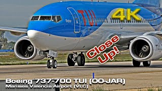 Boeing 737 TUI Airlines Belgium (OO-JAR)  'Enjoy' close up!