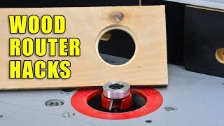 Wood Router Hacks  5 Wood Router Tips and Tricks