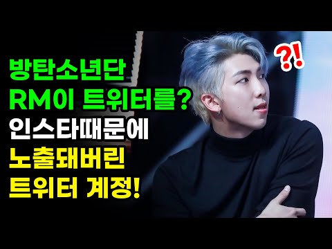   실수로 올려버린 인스타 공개돼버린 방탄소년단 RM의 트위터 계정 프로필 사진 BTS